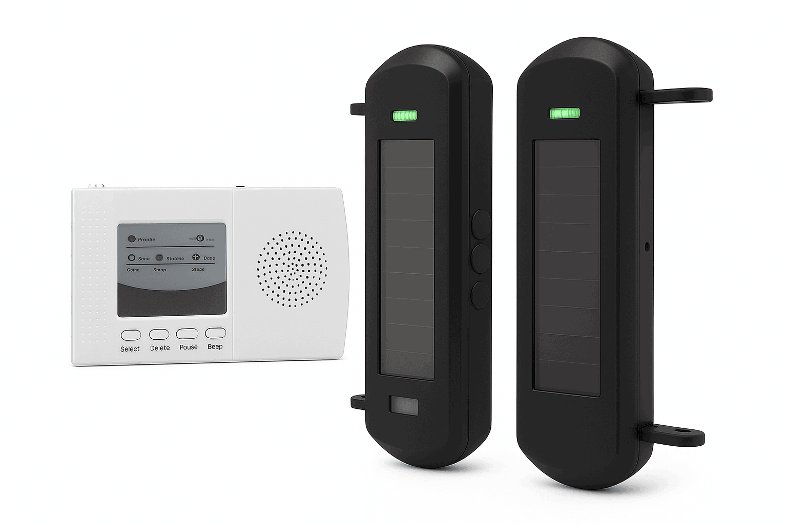 Solar Wireless Beam Sensor Driveway Alarm System-KIT1 / US Plug / United States