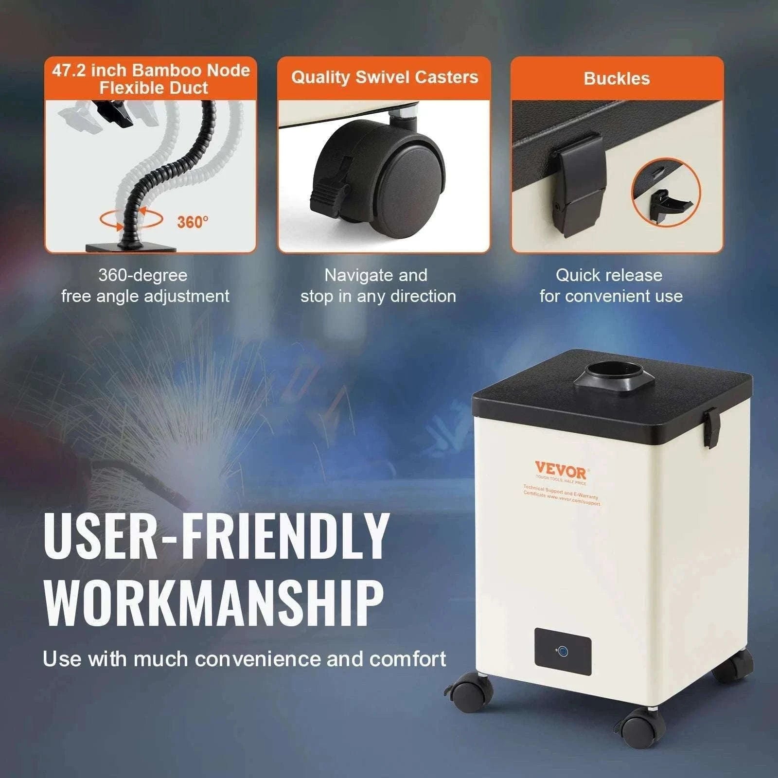 Solder Fume Extractor 100W/150W 332m³/h Smoke Absorber-150W / CZECH REPUBLIC