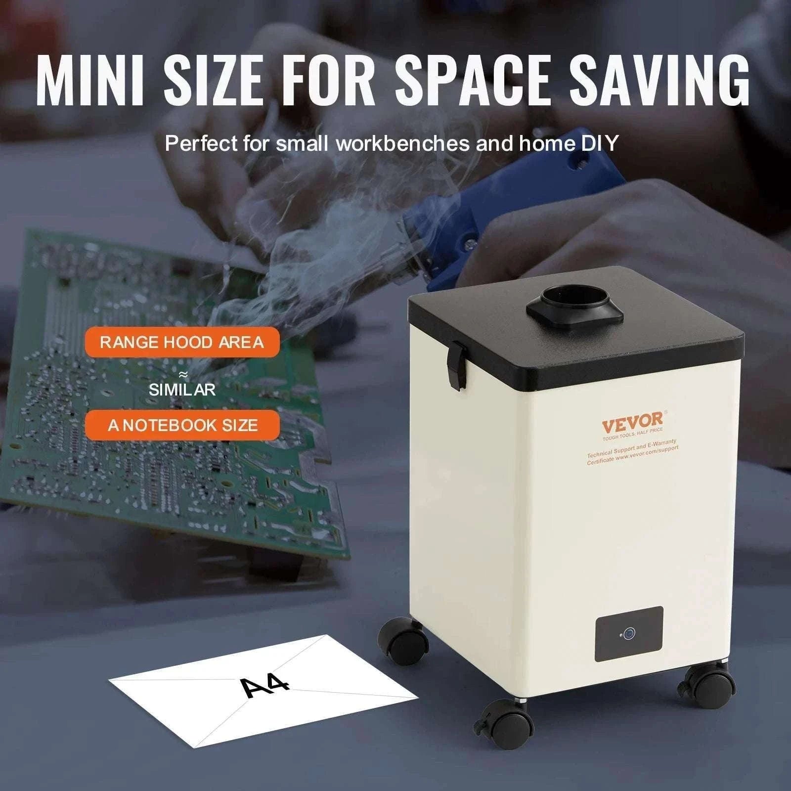 Solder Fume Extractor 100W/150W 332m³/h Smoke Absorber-150W / CZECH REPUBLIC