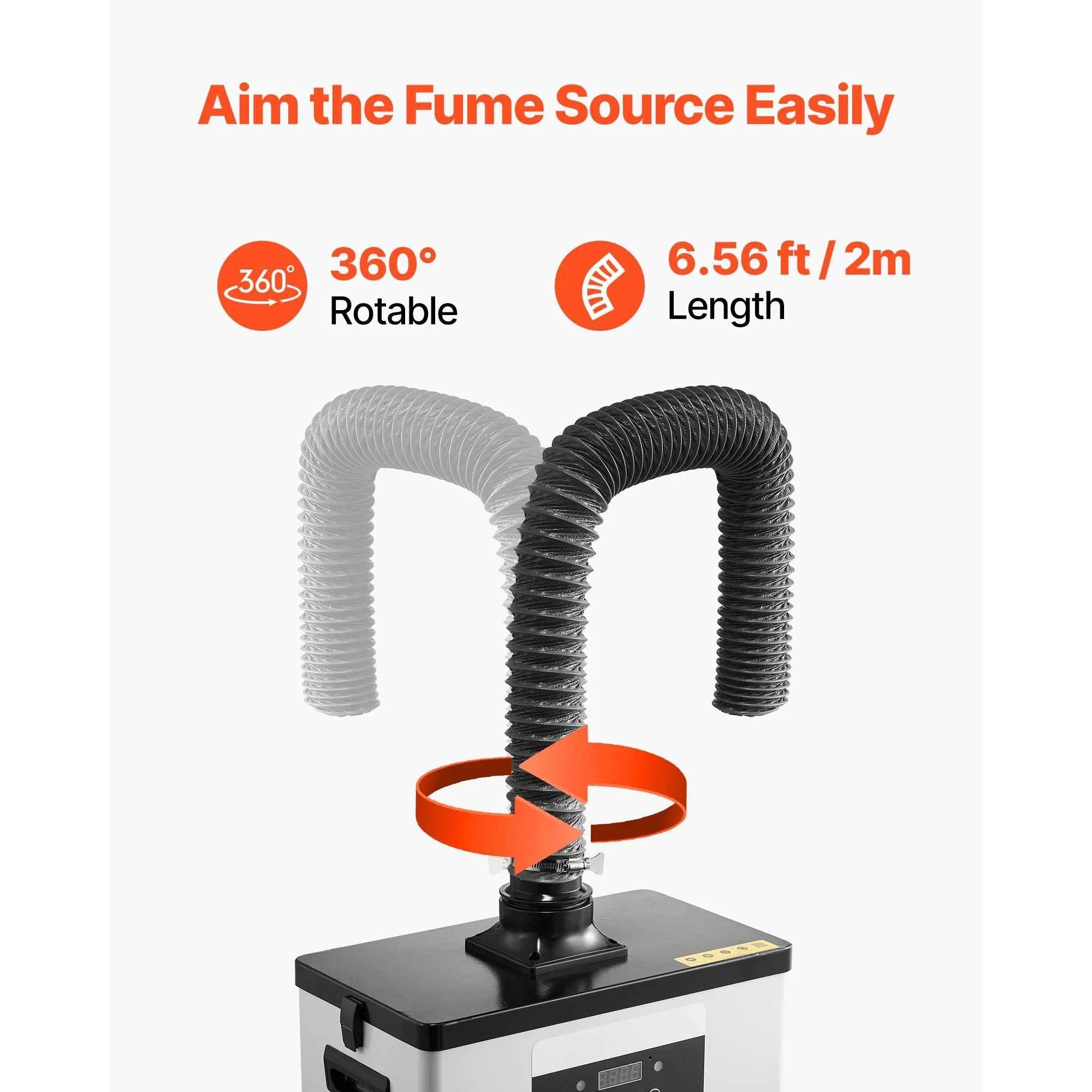 Solder Fume Extractor 510 m³/h with 4-Stage Filtration System-300 CFM / United States
