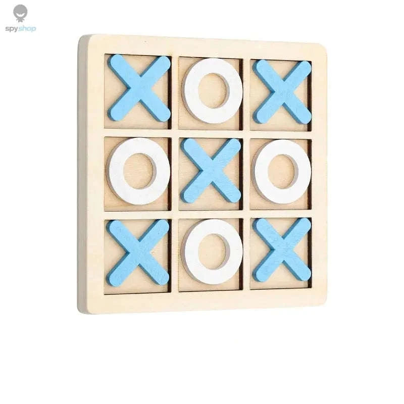 Solid Wooden Tic Tac Toe Board Game-Orange