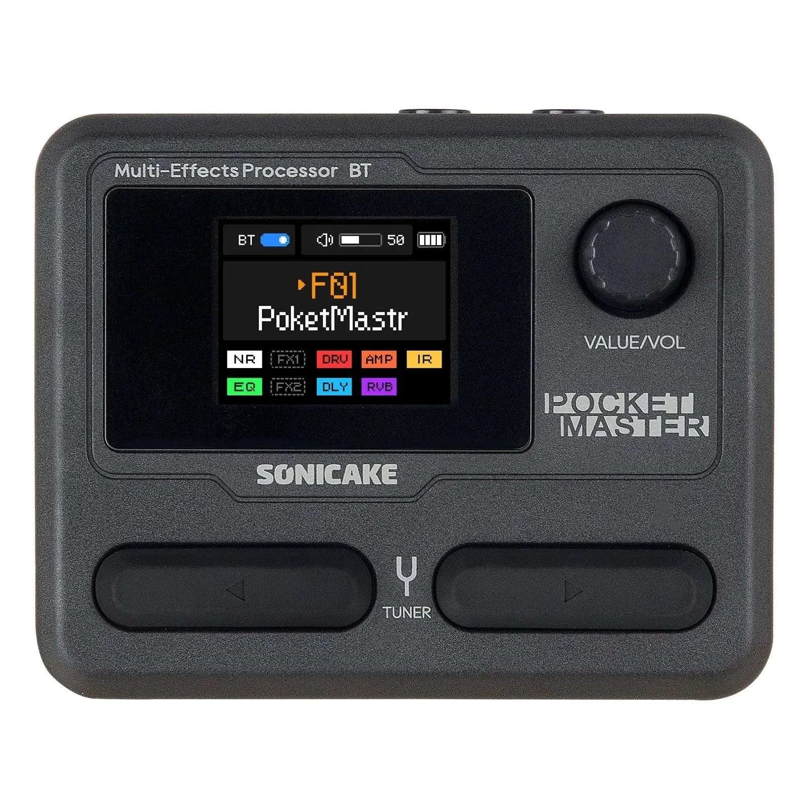 SONICAKE Pocket Master Multi-Effects Guitar Pedal with App Control-White / United States