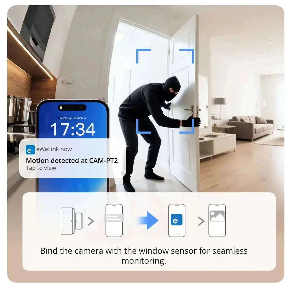 SONOFF CAM PT2 Smart Indoor Security Camera, 1080P PT-CAM Pan-Tilt 2 / CHINA