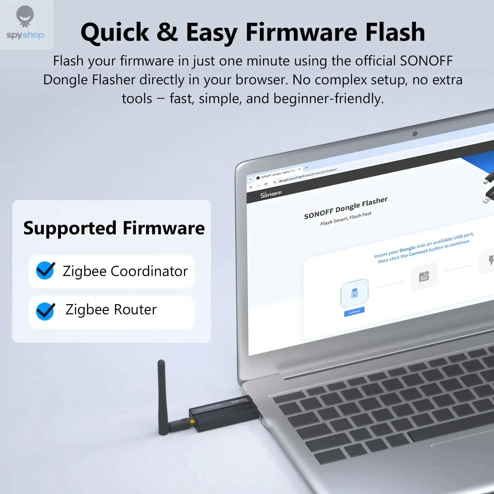 SONOFF ZB Dongle-P Zigbee USB Dongle – Zigbee 3.0 Gateway for Home Automation-SONOFF ZB Dongle-P / CHINA