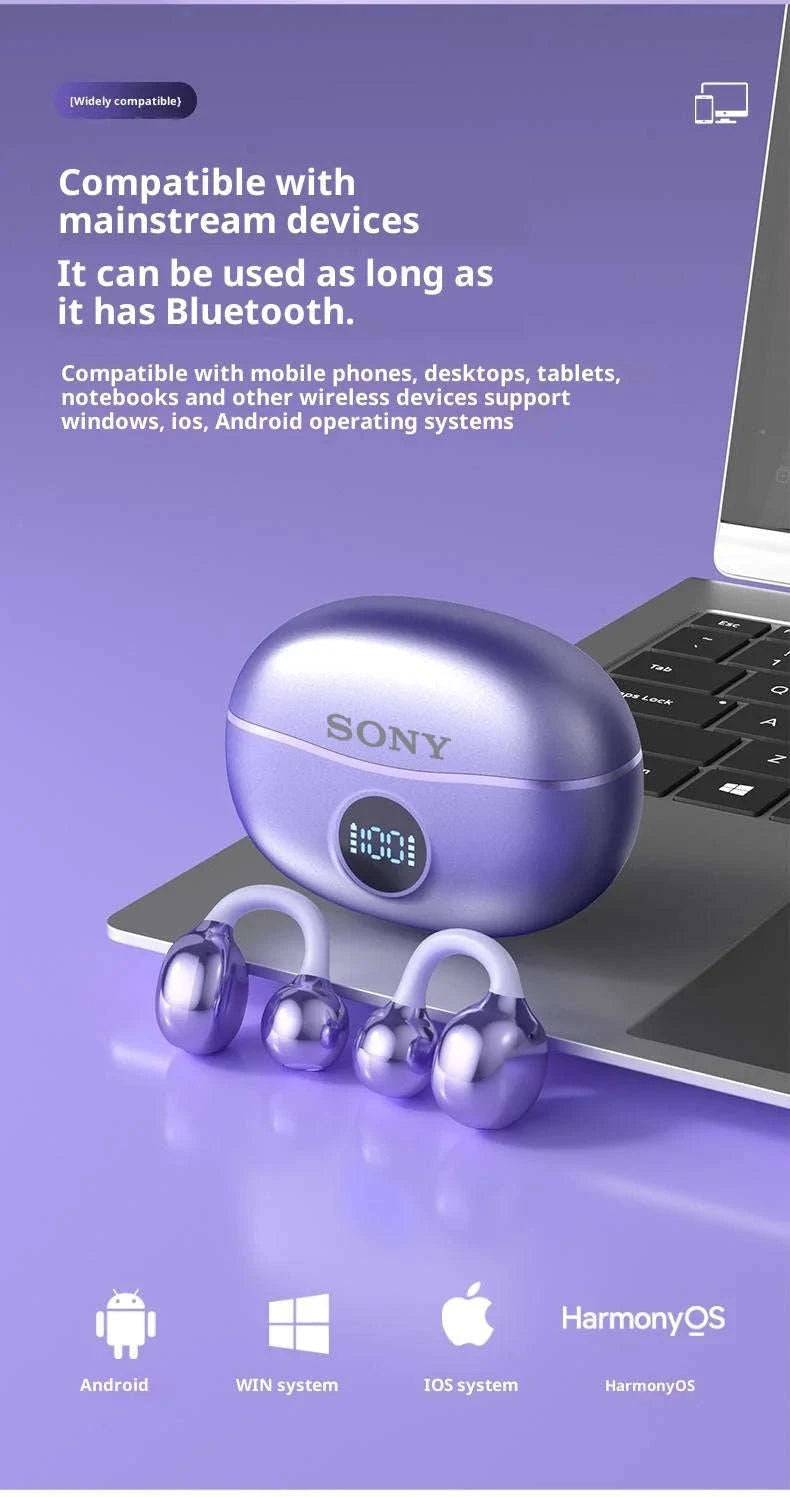 Sony Ear Clip OWS Wireless Bluetooth Headphones-black