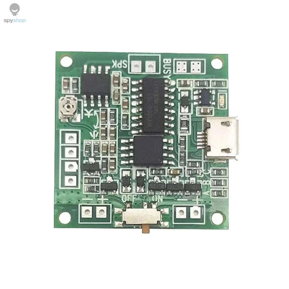 Sound Recorder Module with MP3/WAV Playback and Button Control-