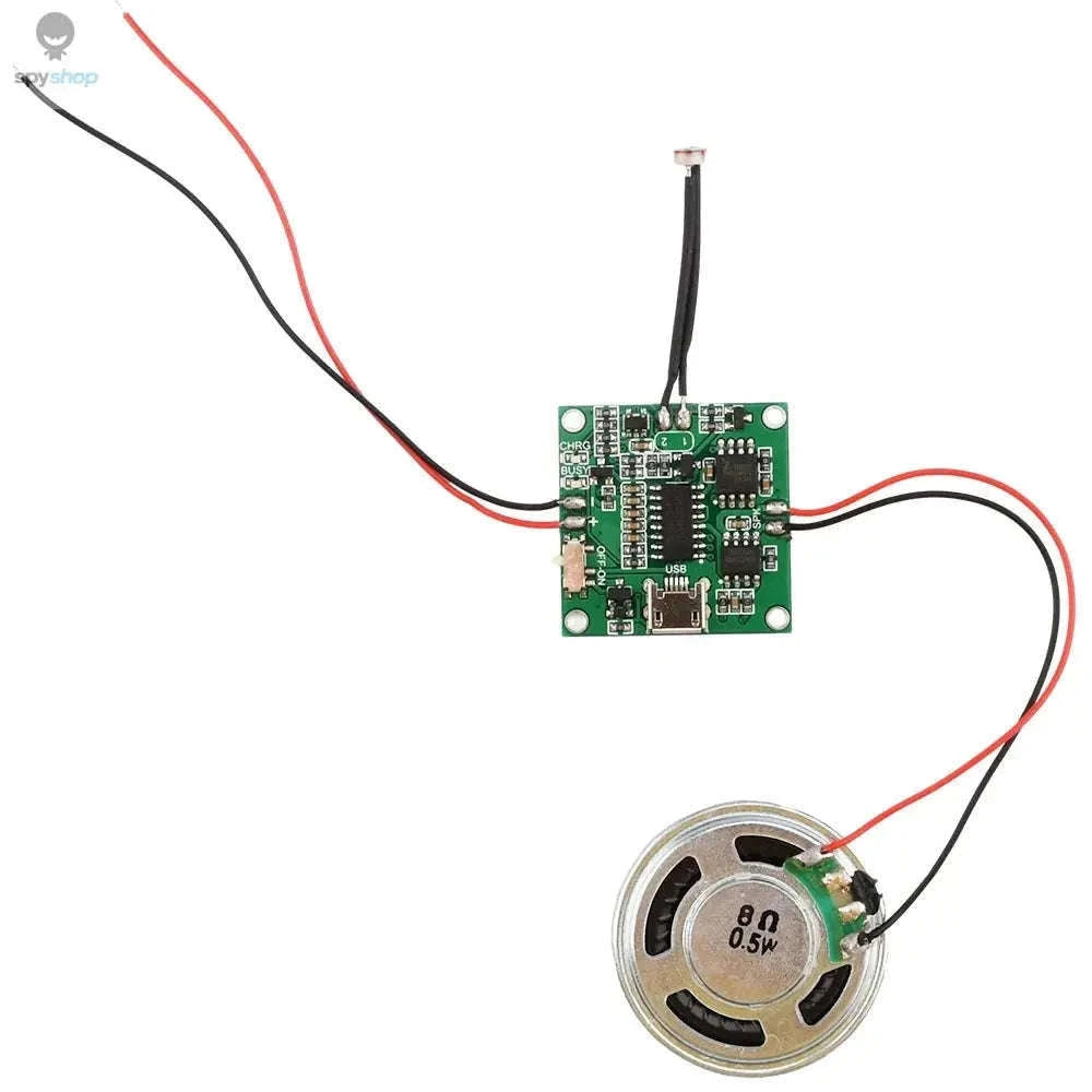 Sound Recorder Module with MP3/WAV Playback and Button Control-