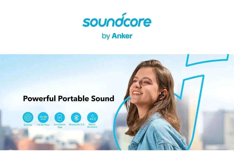 Soundcore P20i Wireless Earbuds with 30-Hour Playtime-Black / Russian Federation