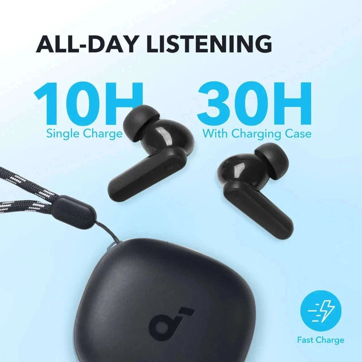 Soundcore P20i Wireless Earbuds with 30-Hour Playtime-Black / Russian Federation