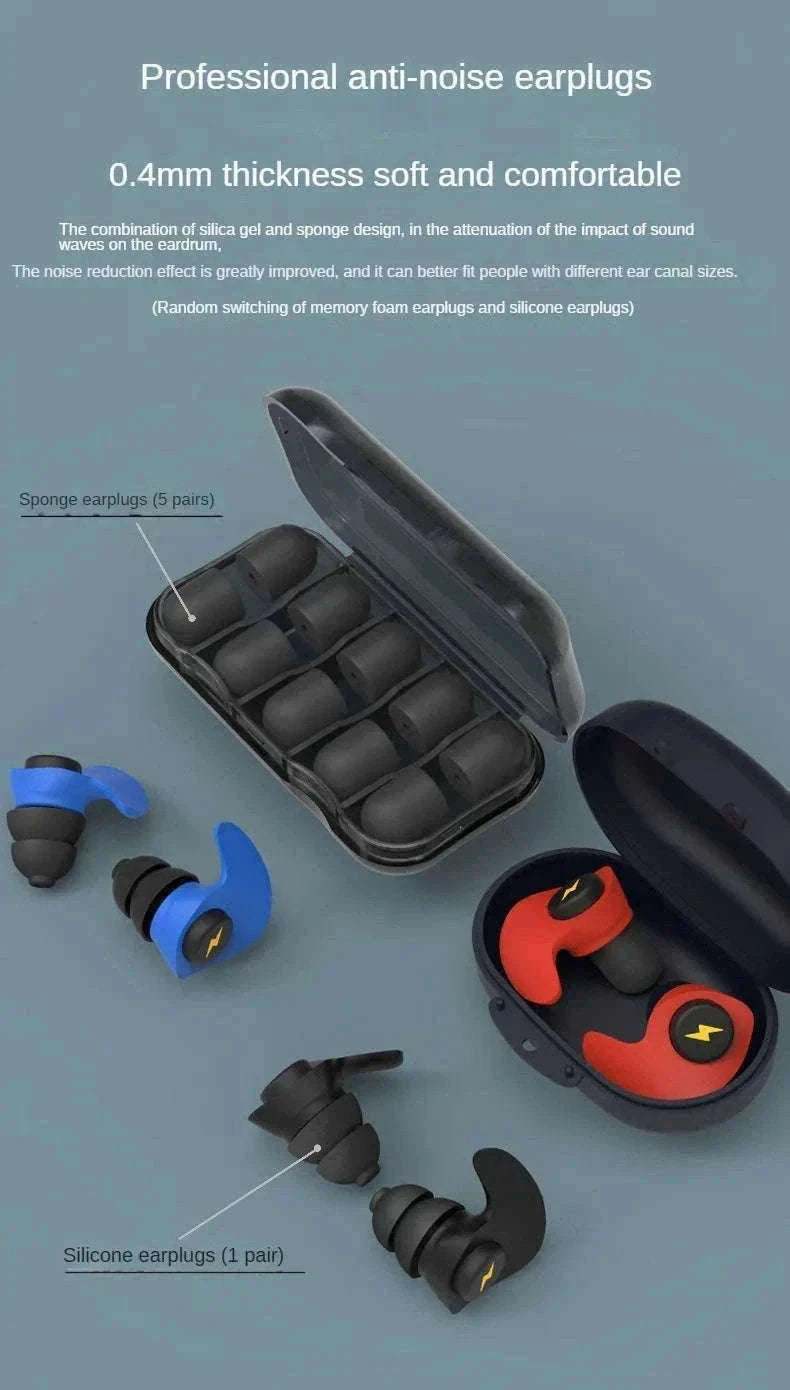 Soundproof Earplugs for Sleep with 32dB Noise Reduction-B
