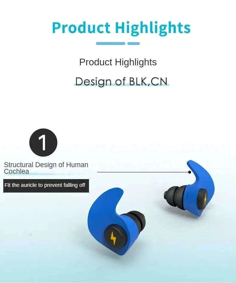 Soundproof Earplugs for Sleep with 32dB Noise Reduction-B