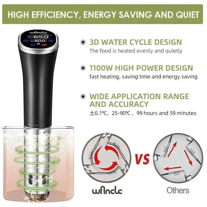 Sous Vide Immersion Circulator 1100W Precision Cooker IPX7 Waterproof-M820 / EU