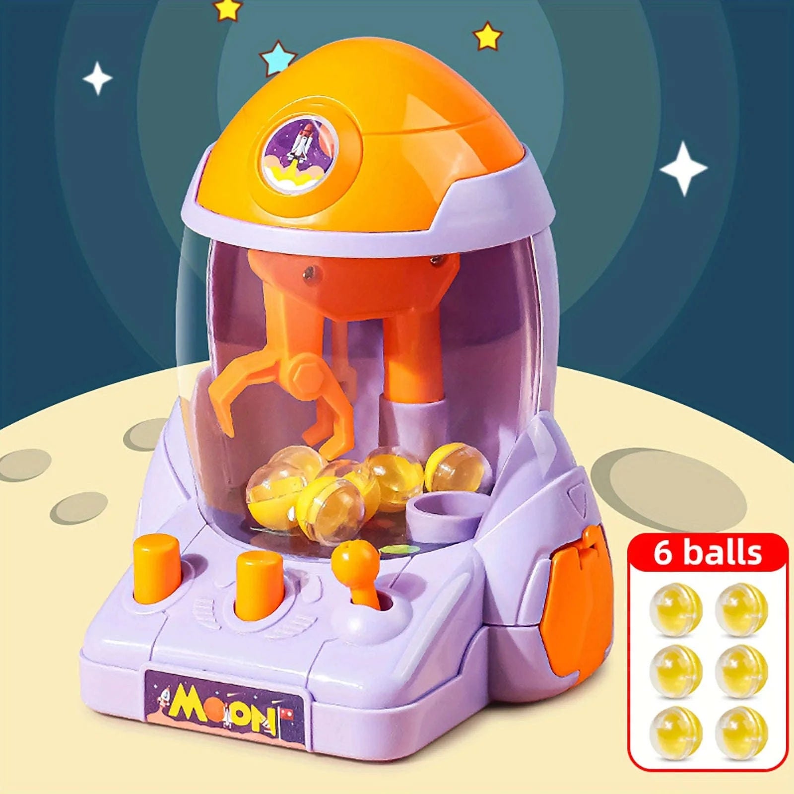 Space Rocket Crawler Toy with Ball Pincer and Egg Twister-Green-2set