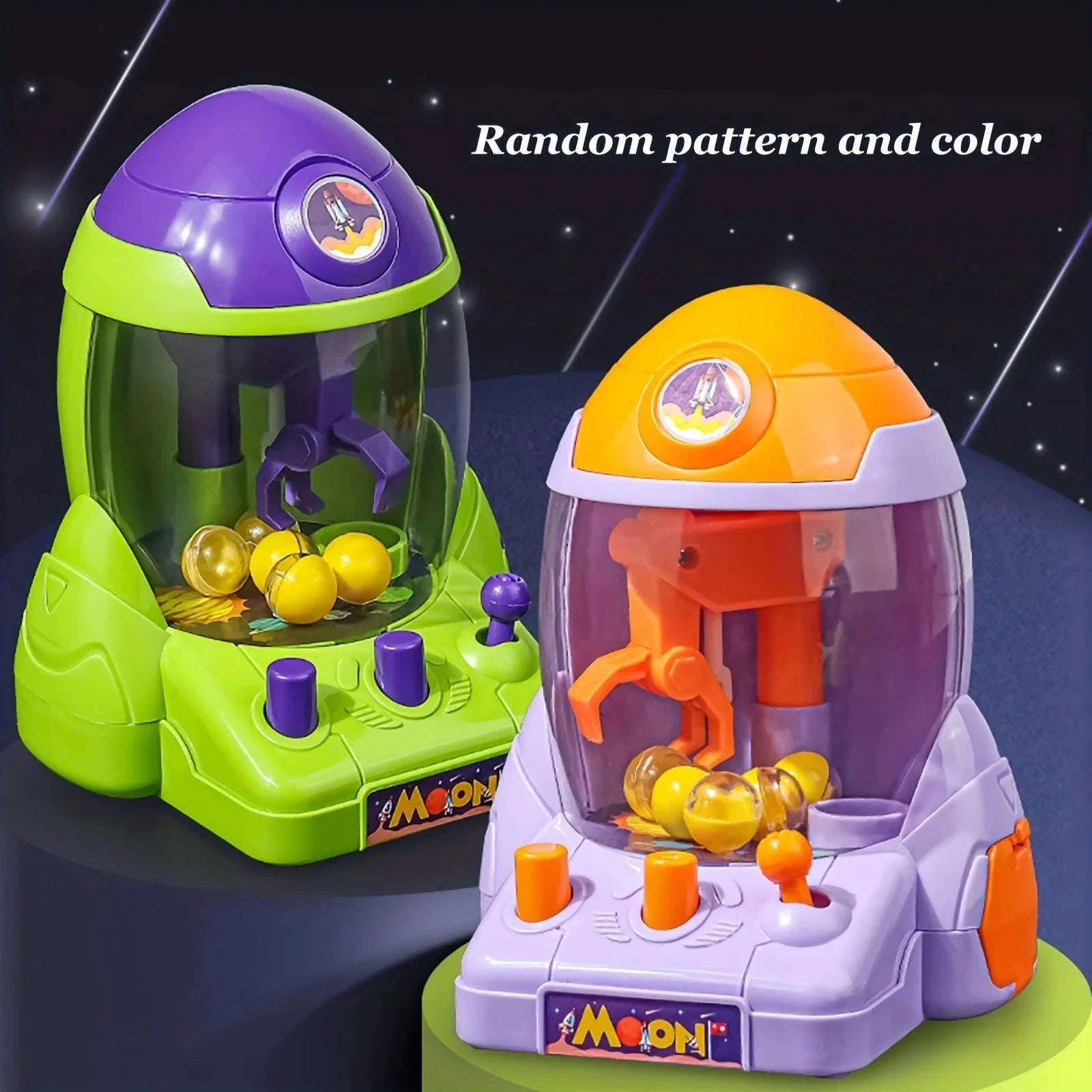 Space Rocket Crawler Toy with Ball Pincer and Egg Twister-Green