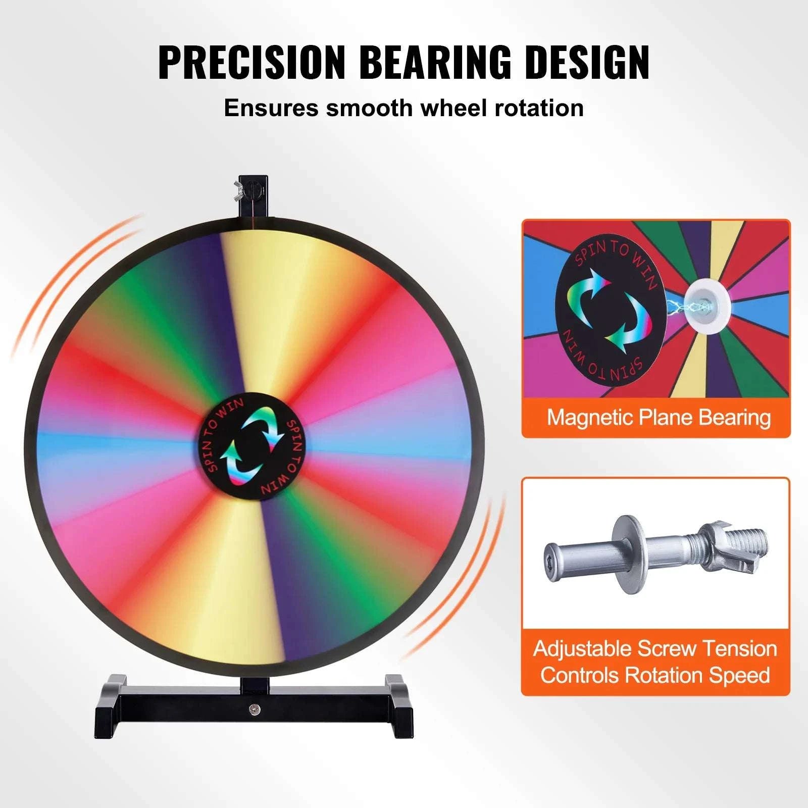 Spinning Prize Wheel with Stand or Tabletop 14 Slots Game-36 inch / Poland