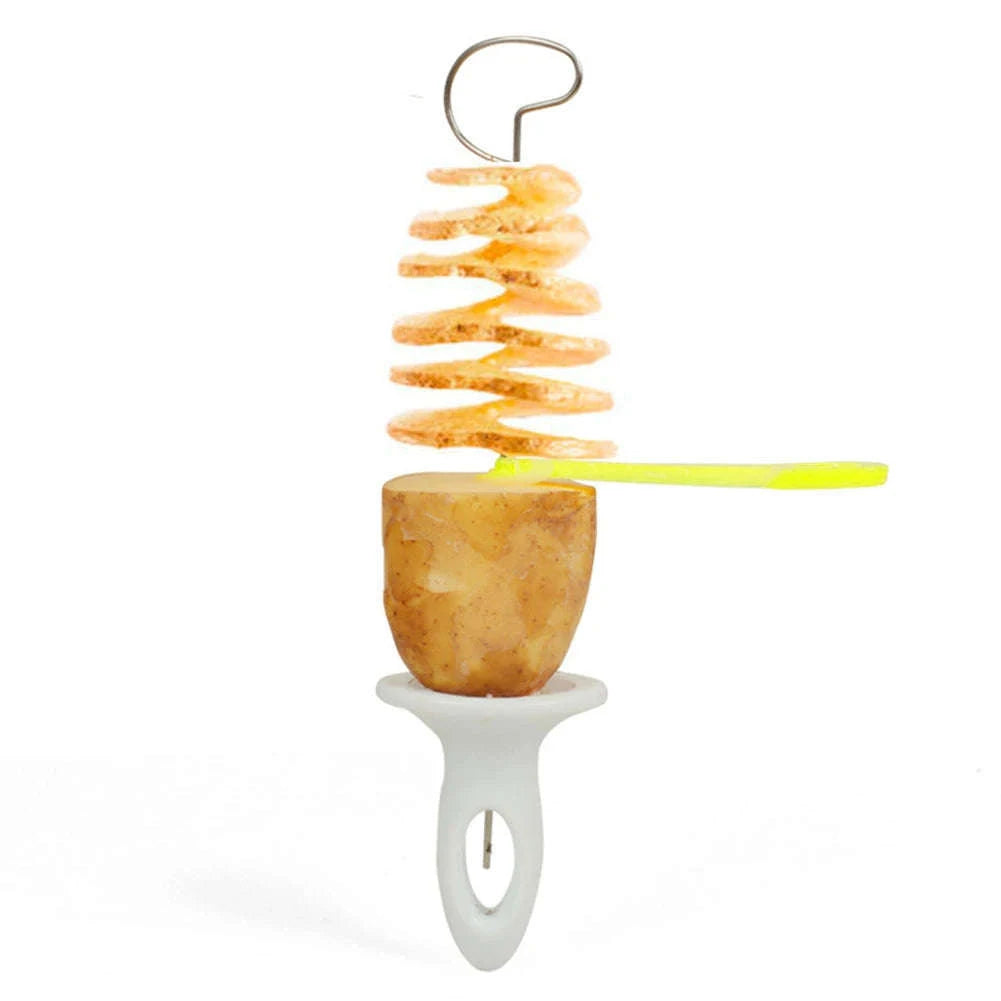 Spiral Potato Slicer Manual Tornado Cutter with Stainless Steel Blades-UNITED KINGDOM