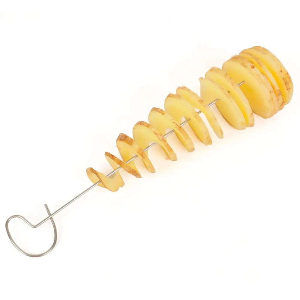Spiral Potato Slicer Manual Tornado Cutter with Stainless Steel Blades-UNITED KINGDOM