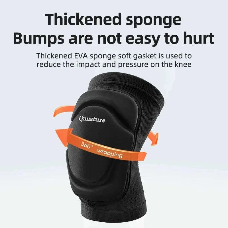 Sport Knee Pads for Skiing, Riding & Impact Protection-Black / S