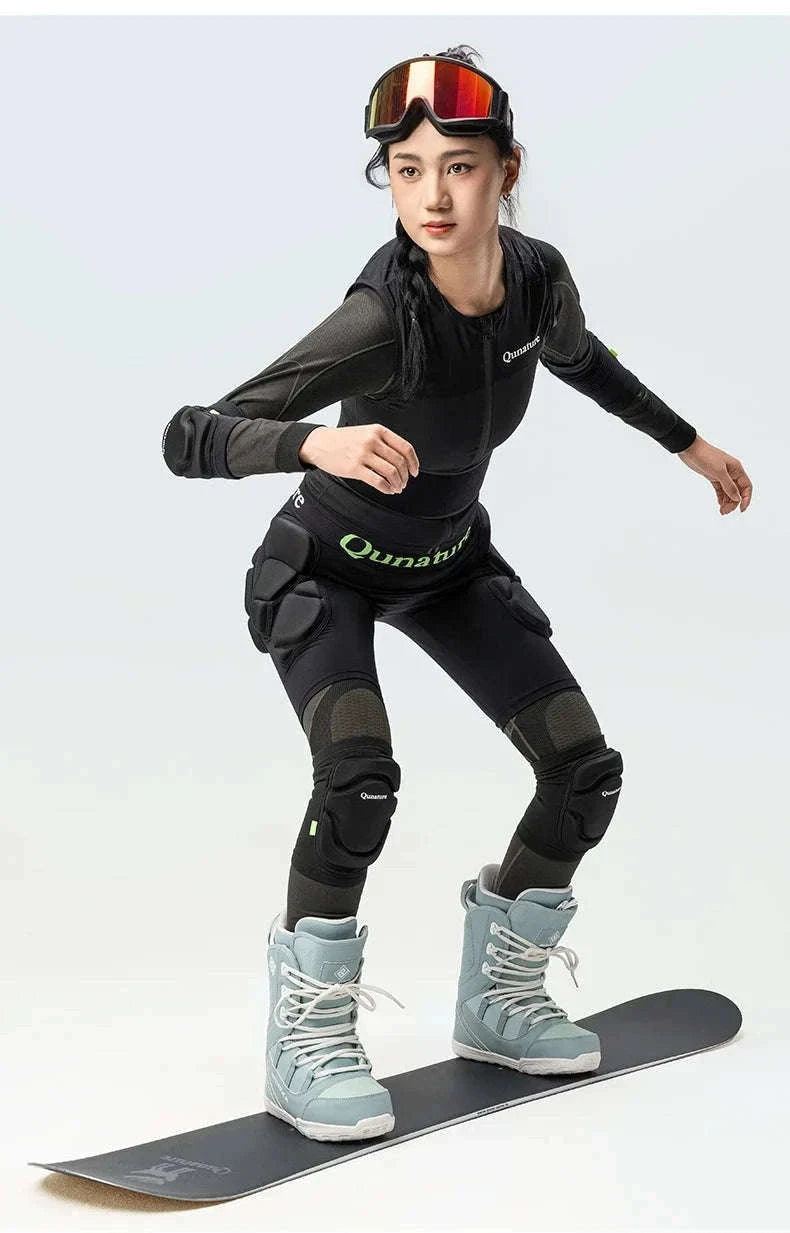 Sport Knee Pads for Skiing, Riding & Impact Protection-Black / S
