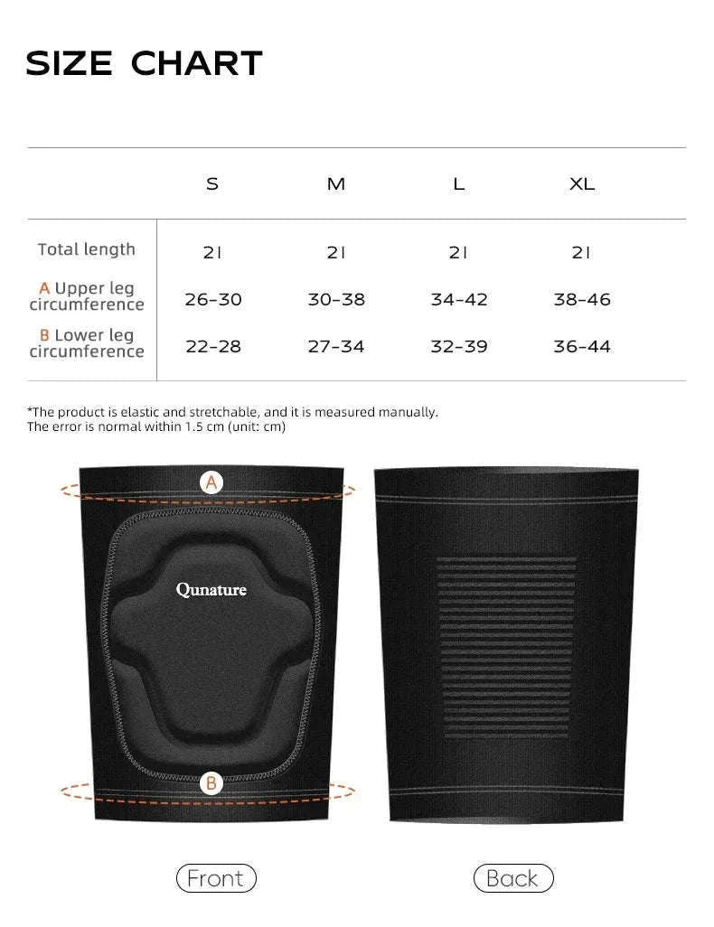 Sport Knee Pads for Skiing, Riding & Impact Protection-Black / S