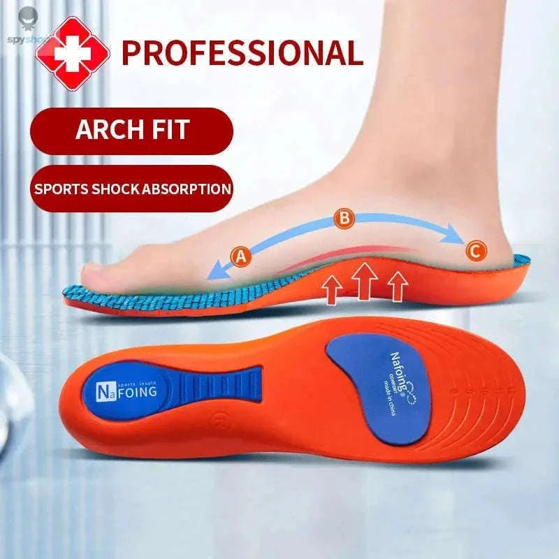 Sport Orthopedic Insoles for Shock-Absorbing Active Comfort-Blue / EU43-44(270mm)
