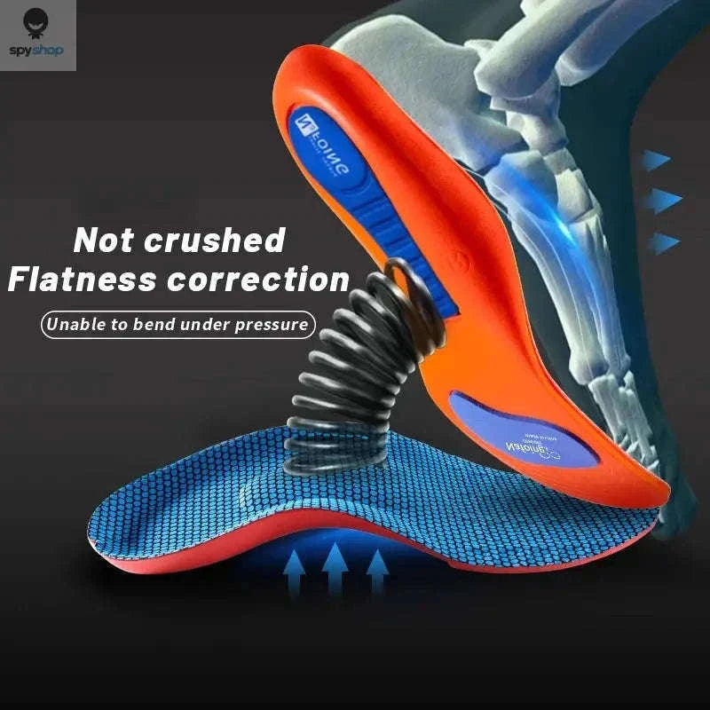 Sport Orthopedic Insoles for Shock-Absorbing Active Comfort-Blue / EU43-44(270mm)