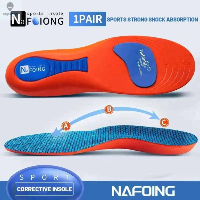 Sport Orthopedic Insoles for Shock-Absorbing Active Comfort-Blue / EU43-44(270mm)