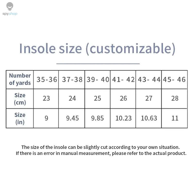 Sport Orthopedic Insoles – Shock-Absorbing Support for Active Comfort-Blue / EU43-44(270mm)