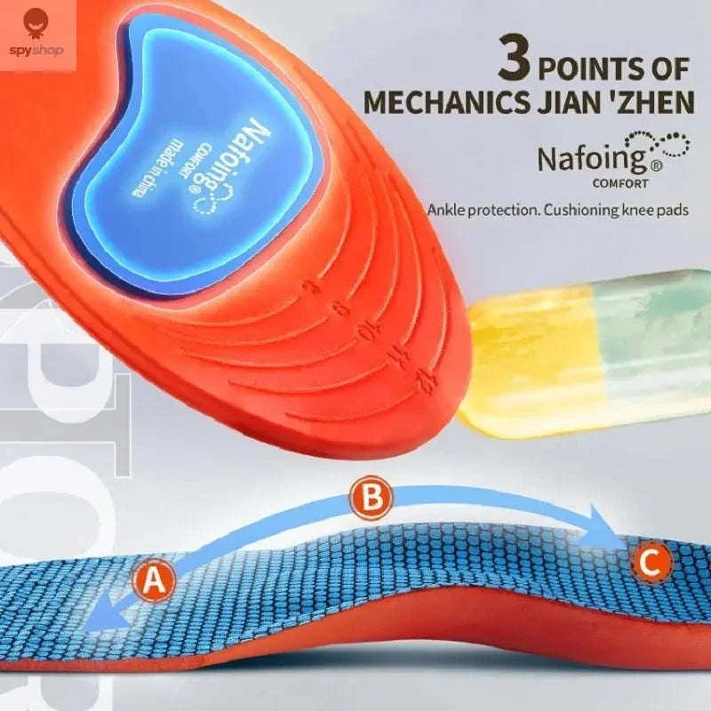 Sport Orthopedic Insoles – Shock-Absorbing Support for Active Comfort-Blue / EU43-44(270mm)