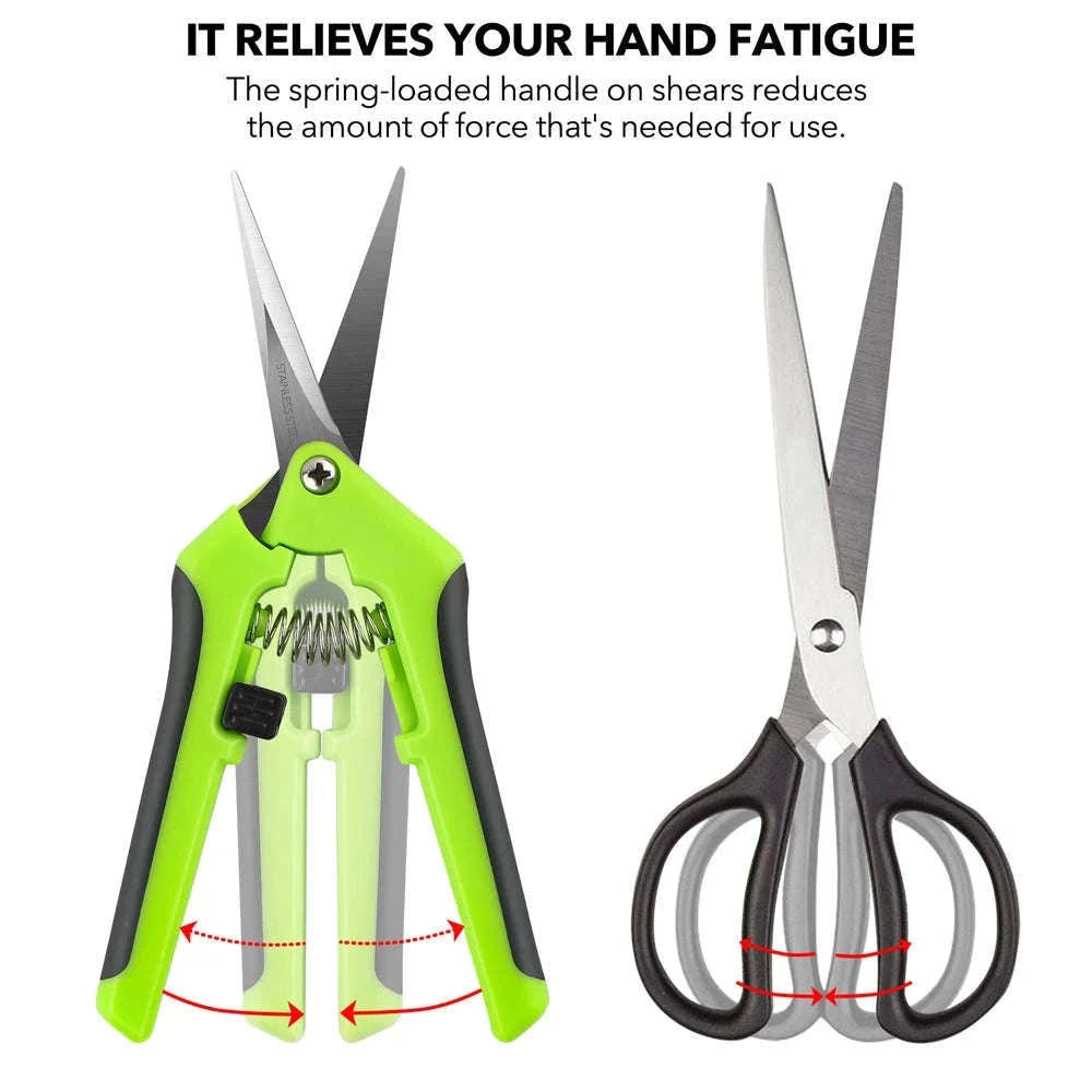 Spring-Action Craft Scissors with Ergonomic Grip for Precision Cuts-1pcs Spring Scissors