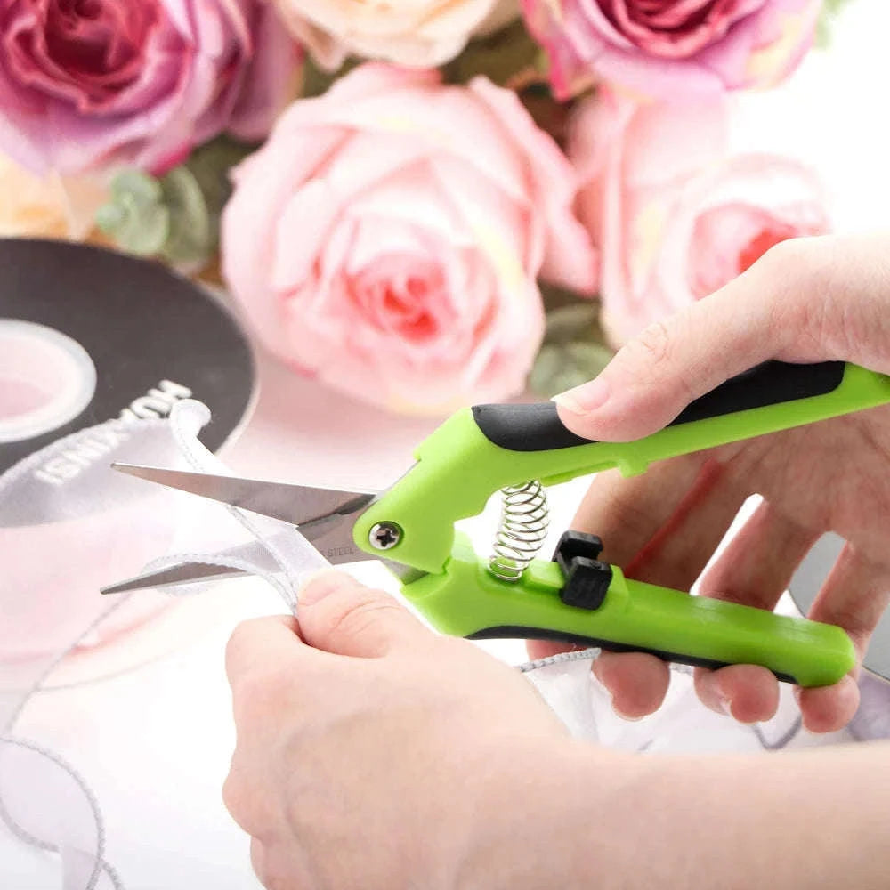 Spring-Action Craft Scissors with Ergonomic Grip for Precision Cuts-1pcs Spring Scissors