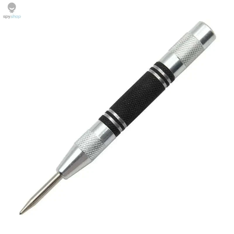 Spring Automatic Center Punch Locator Tool-128mm silver black