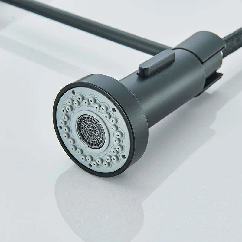 Spring Pull Down Kitchen Faucet with Hot and Cold Water-Chrome / GERMANY