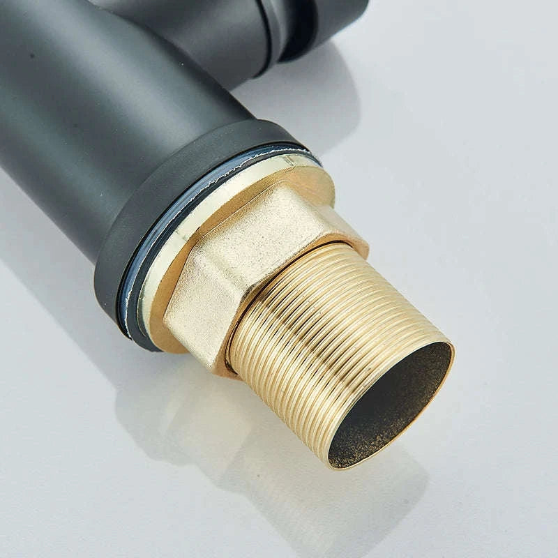 Spring Pull Down Kitchen Faucet with Hot and Cold Water-Chrome / GERMANY