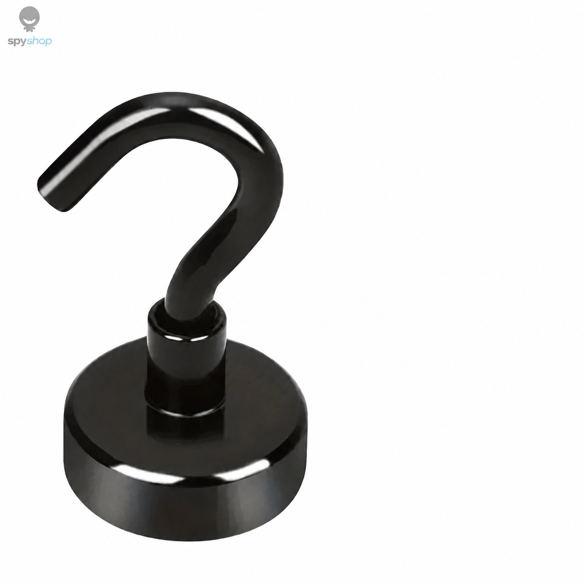 Black Magnetic Hooks, 15 lb Hold for Home, Office, and Garage
