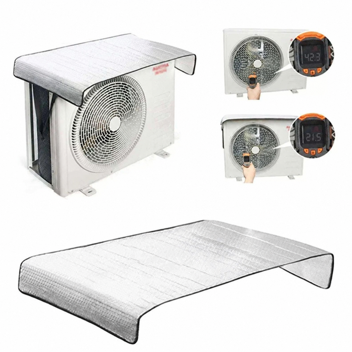 46x95CM Air Conditioner Cover for Outdoor Unit Protection