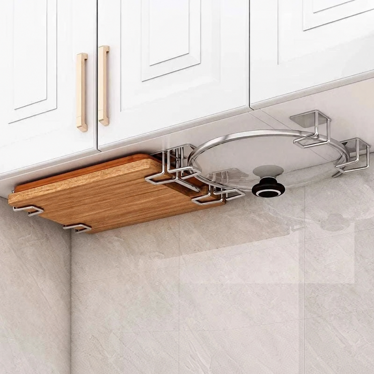 Non-Perforated Stainless Steel Kitchen Rack for Easy Organization