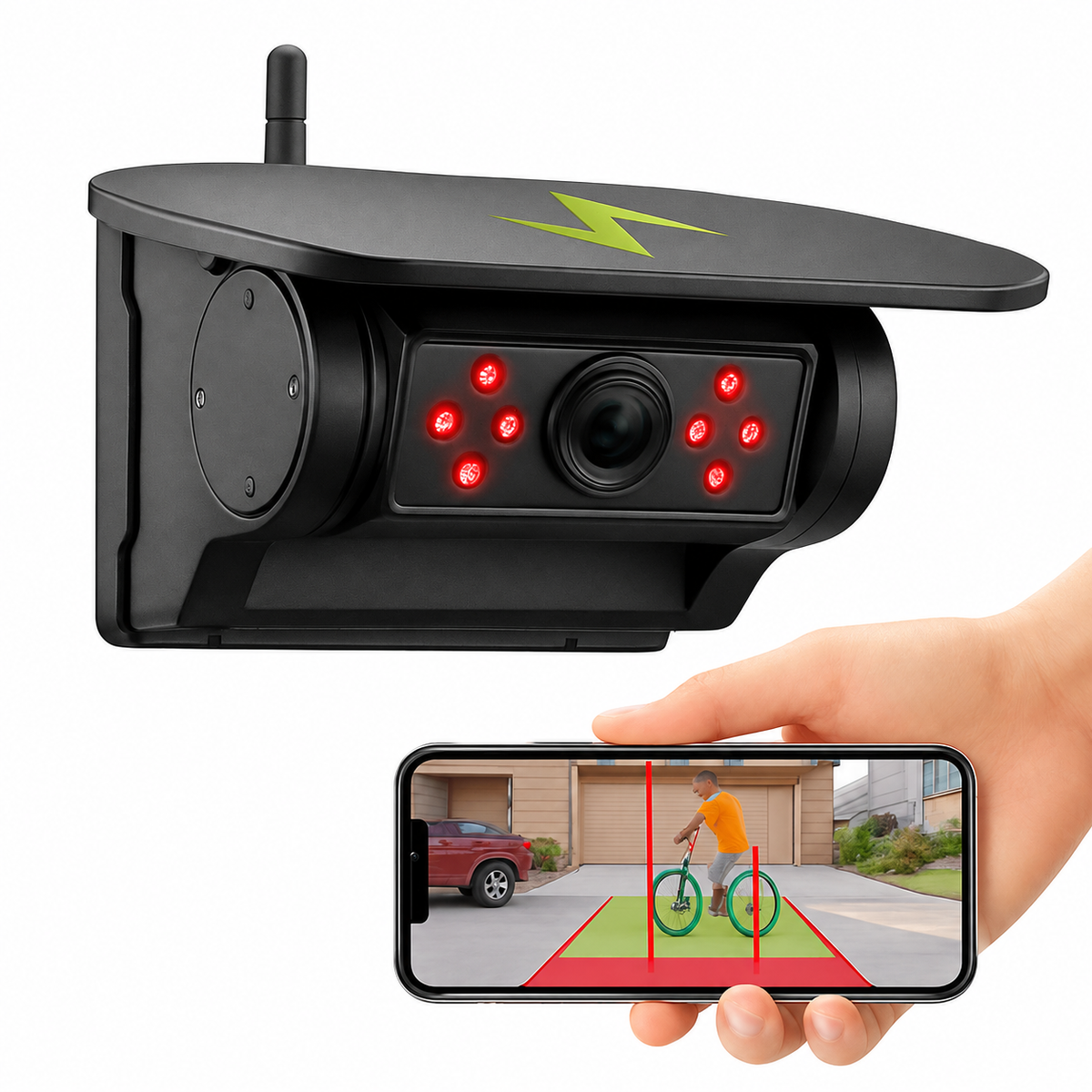 5G Wireless Solar Reversing Camera for Safer Backing Up
