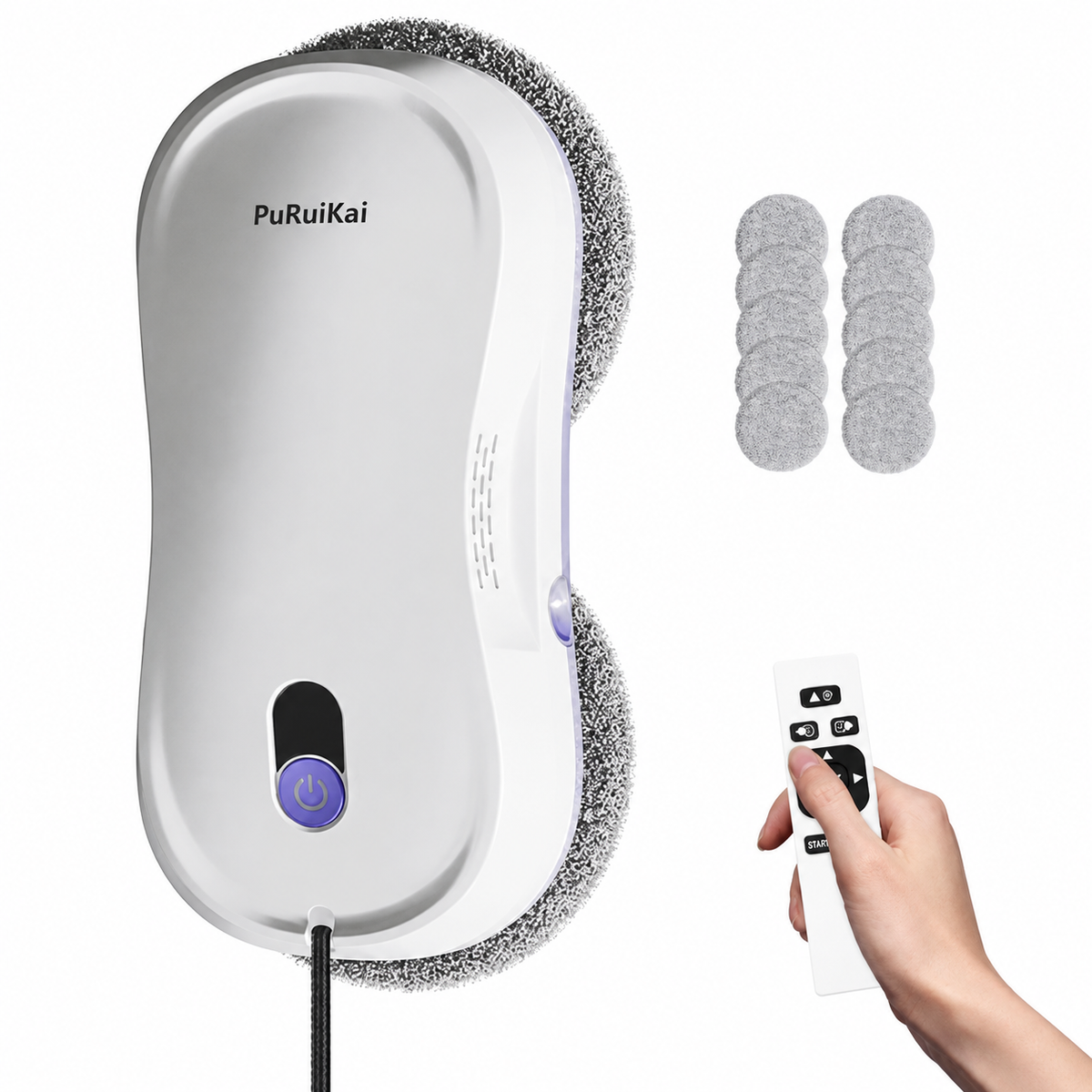 Window Cleaning Robot with Dual Nozzles for Easy Glass Care