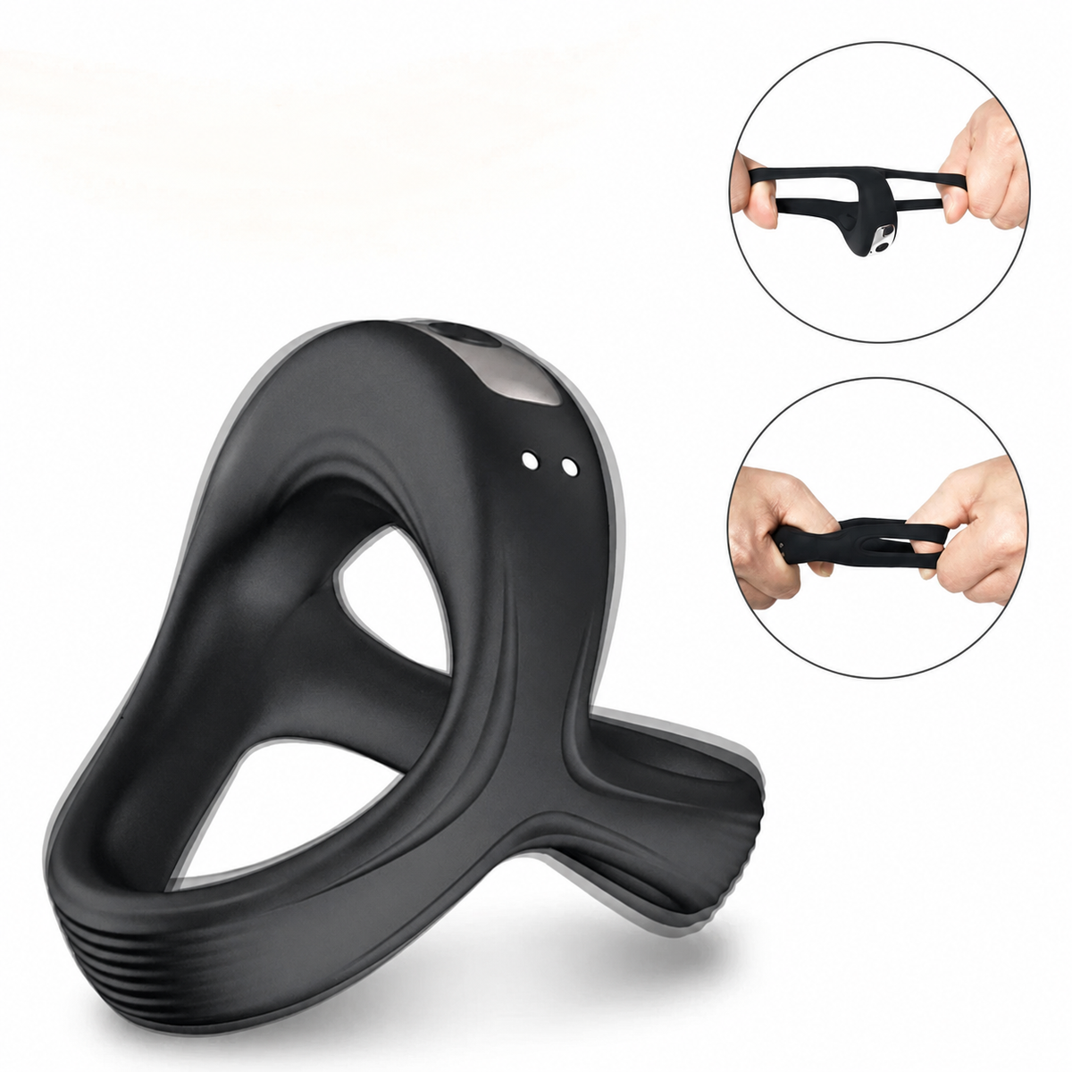 Vibrating Cock Ring for Shared Stimulation and Support