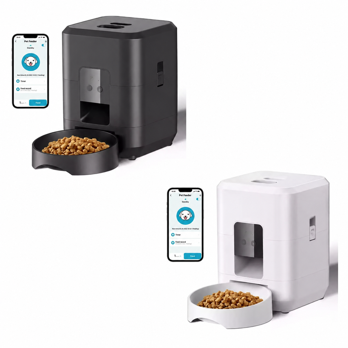 Automatic Pet Feed Dispenser 2L with Smart Feeding & Voice Recording