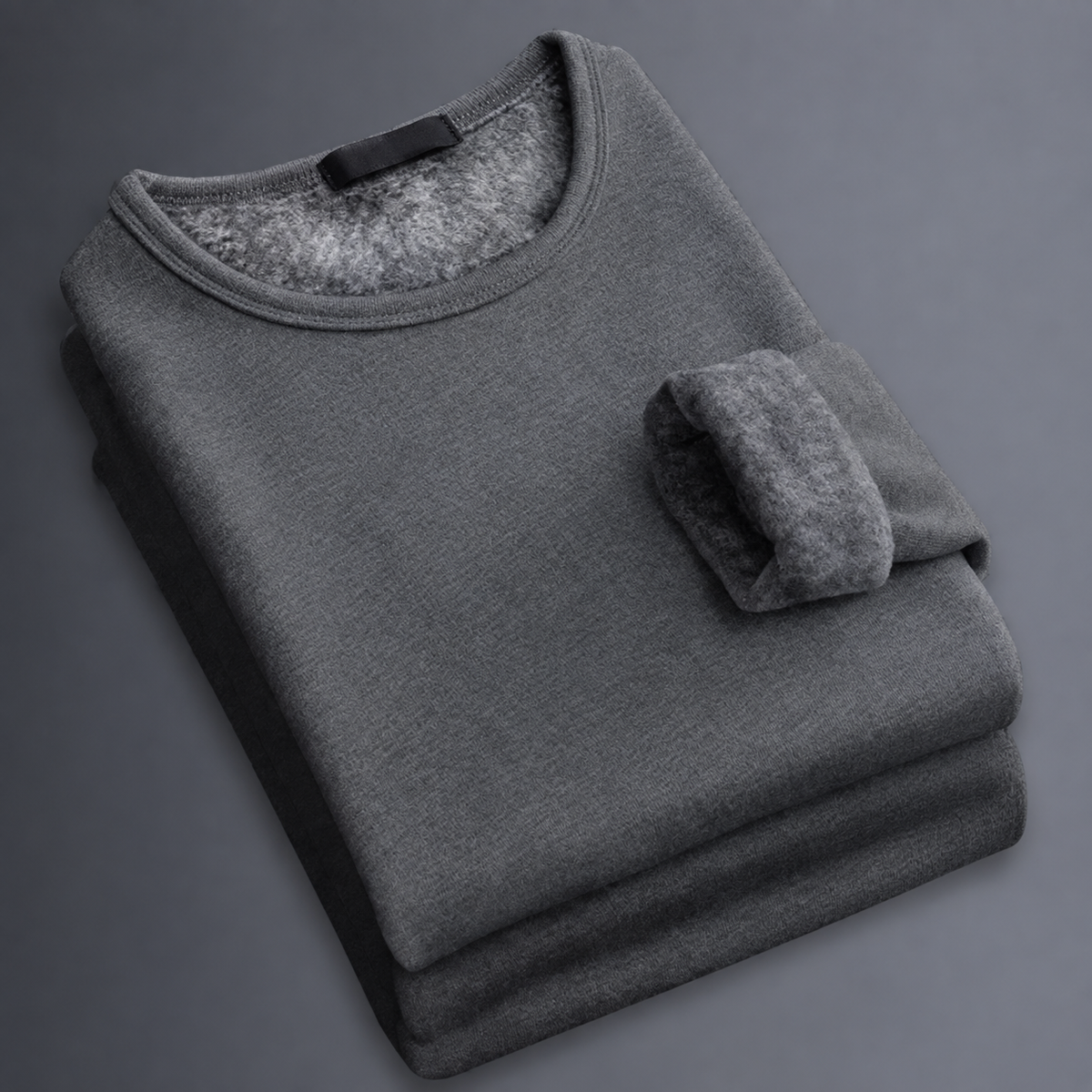 Men's Thermal T-Shirt Fleece-Lined Long-Sleeve Base Layer