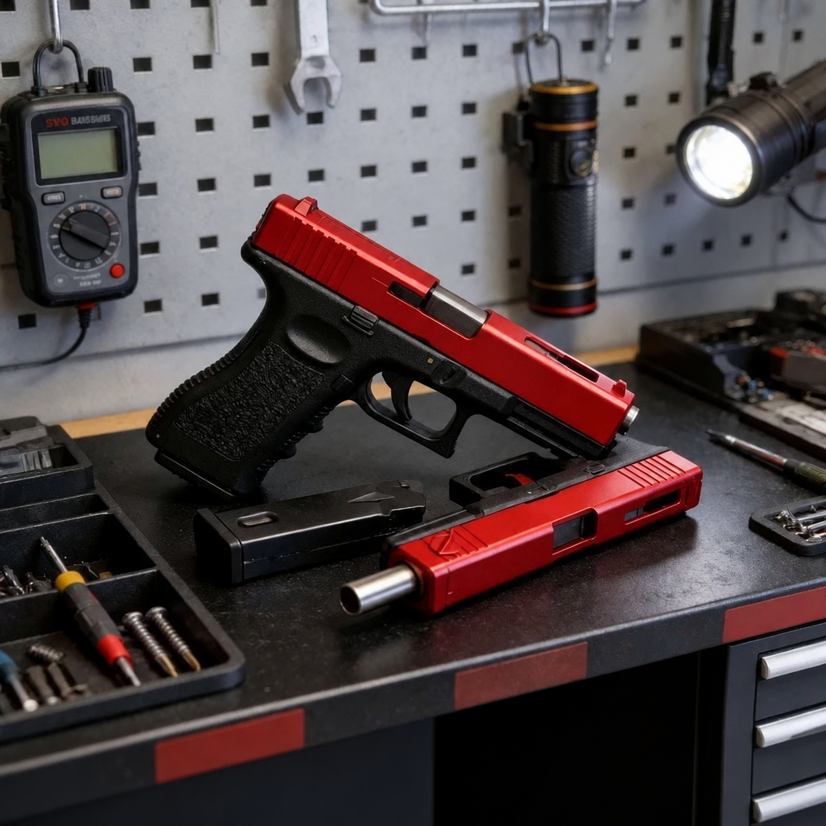 Manual G17 Soft Bullet Toy Gun with Laser for Outdoor Play