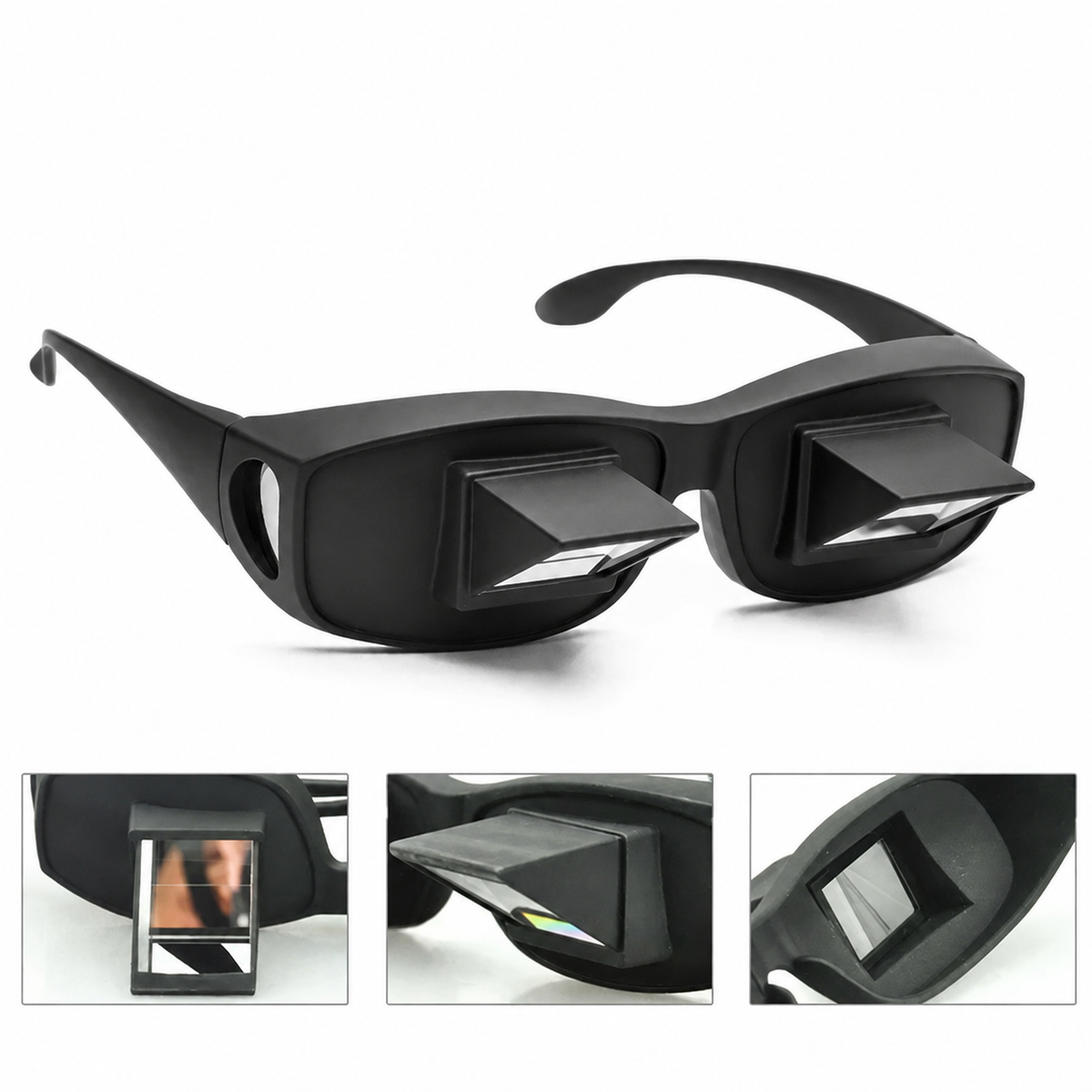 Prism Bed Reading Glasses for Lying Down TV and Books