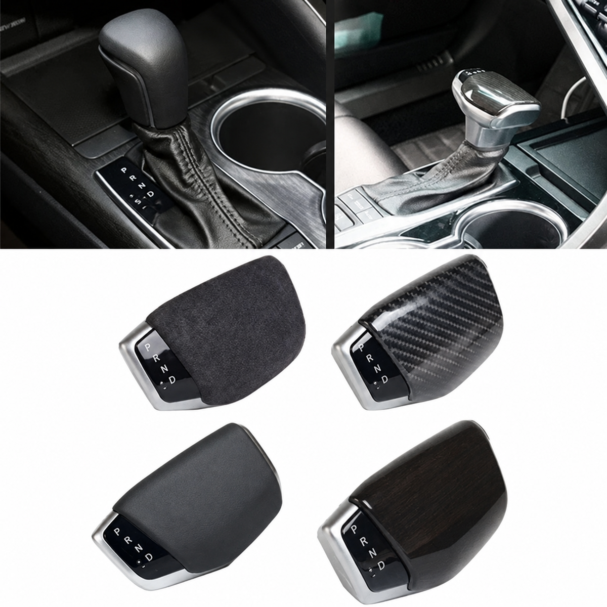 Carbon Look Gear Shift Knob for Toyota Camry & Corolla Cross