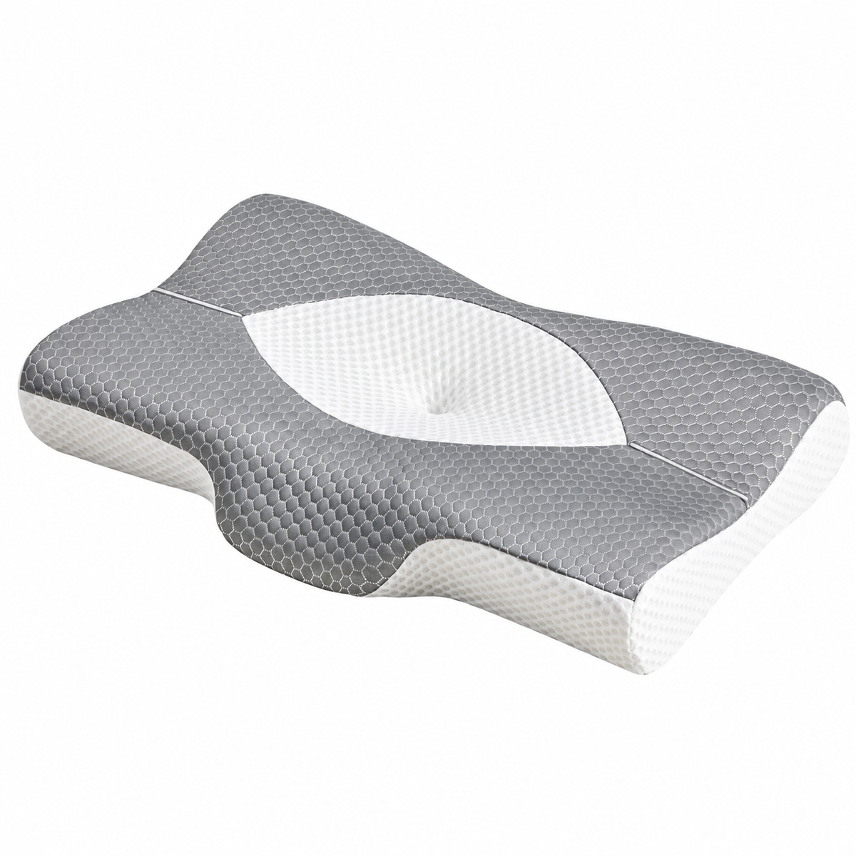 Ergonomic Cervical Memory Foam Pillow with Cooling Cover