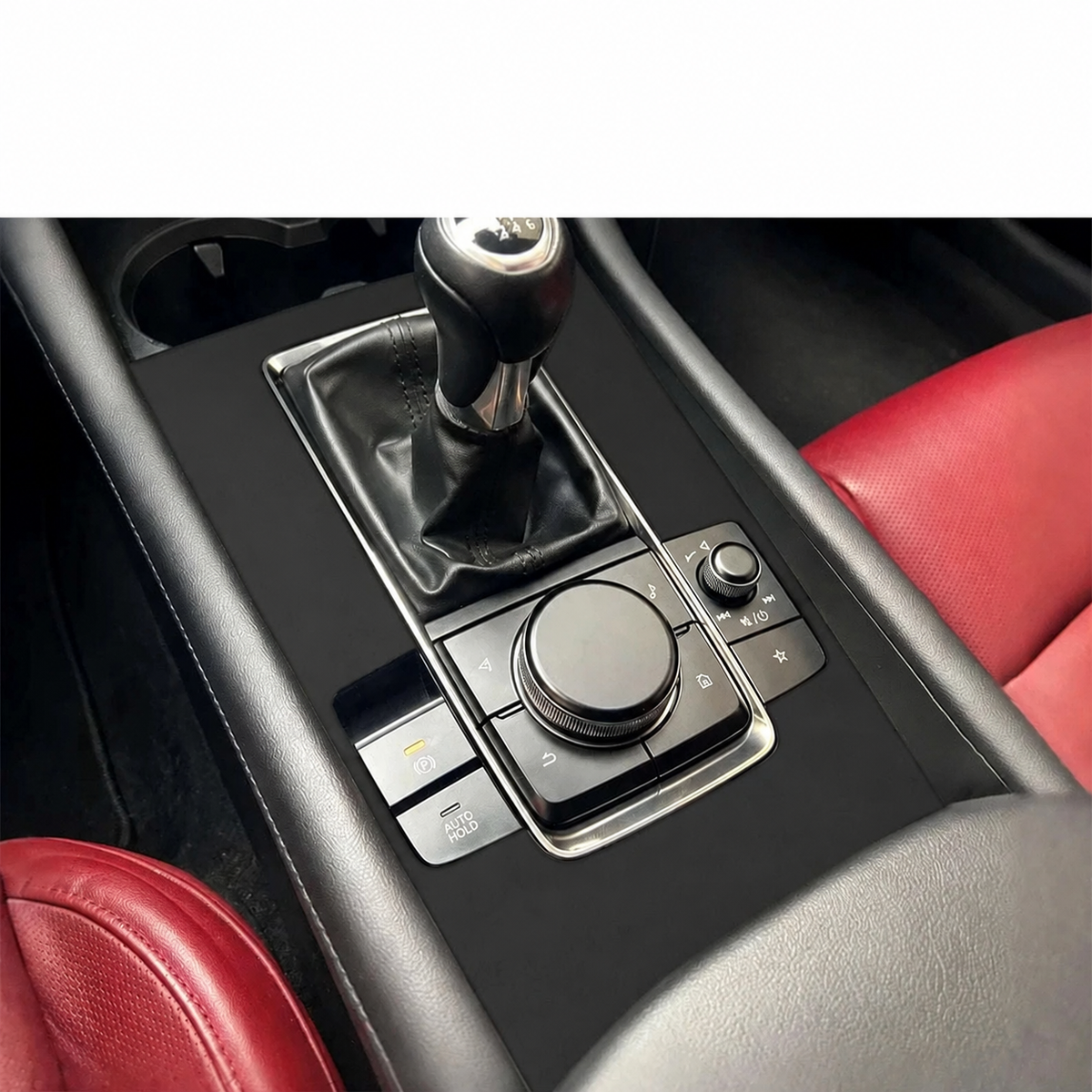 Suede Gear Shift Panel Sticker for Mazda 3 Axela 2019-2025