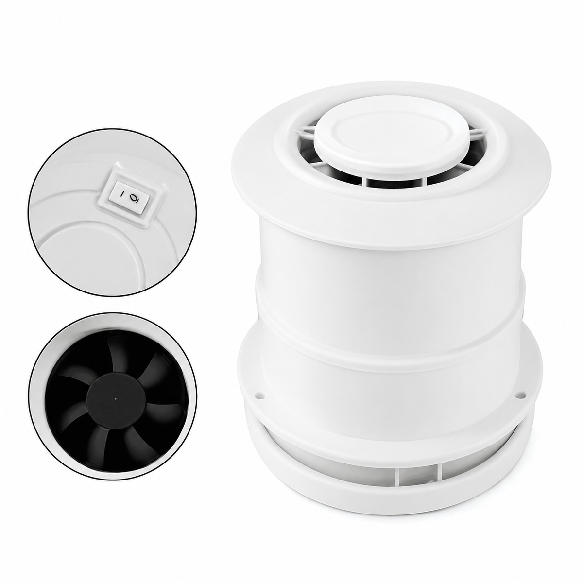 12V Car Exhaust Fan for RV Camper Trailer Ventilation