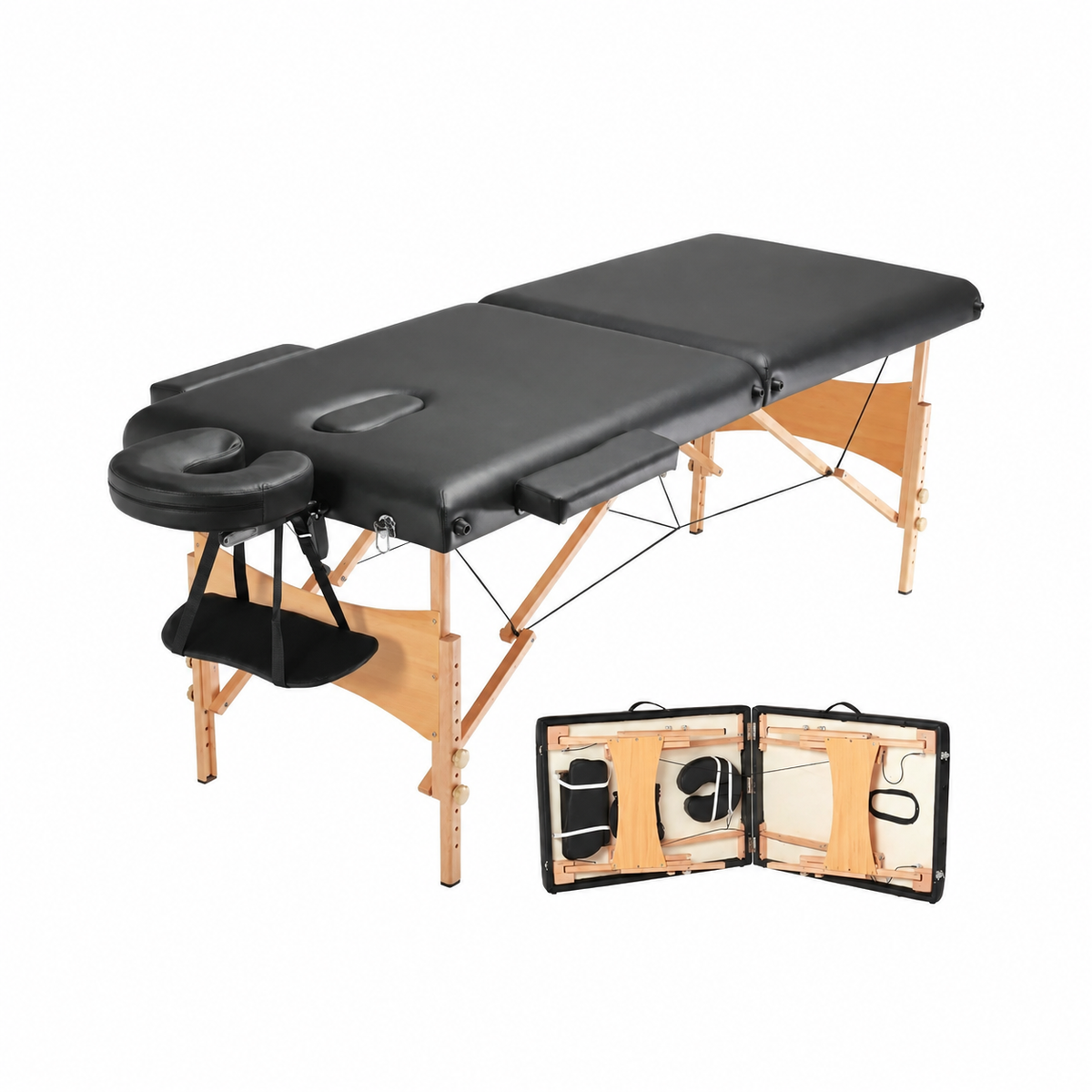 Portable Folding Adjustable Massage Table for Spa, Therapy, Clinic, Home and Beauty Use