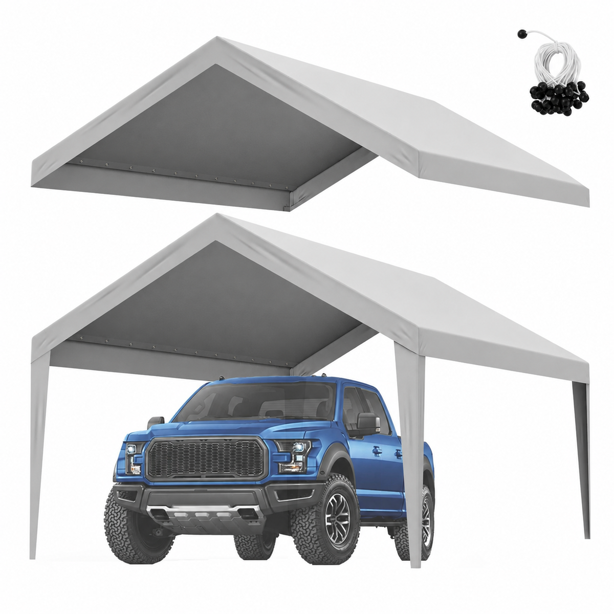 Carport Replacement Canopy Cover Waterproof UV Protected Frame Not Included